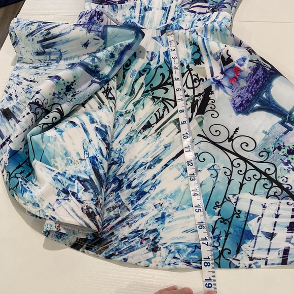 Lipsy London Neoprene circle skirt skater dress fitted bodice - Picture 15 of 15